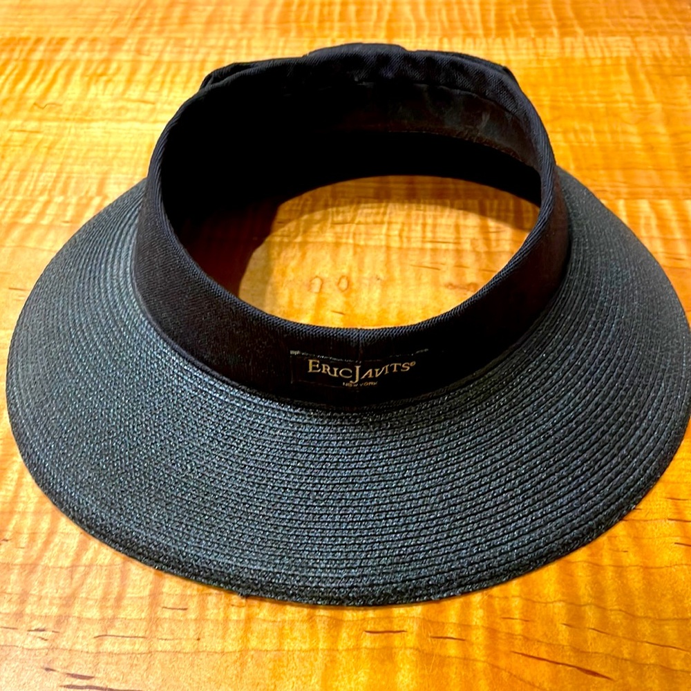 Erica Javits visor with gros grain bow. Size Small.
